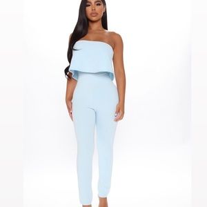 Fashion Nova - Don’t Change Jumpsuit - BLUE
